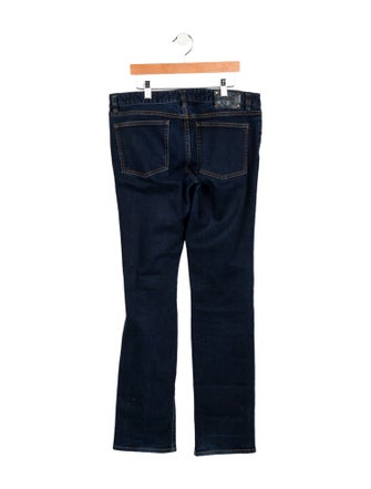 Tory Burch Mid-Rise Straight Leg Jeans