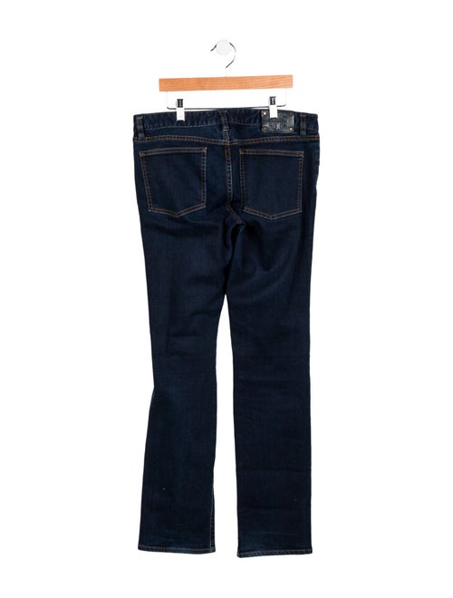 Tory Burch Mid-Rise Straight Leg Jeans