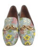 Tory Burch Leather Floral Print Loafers