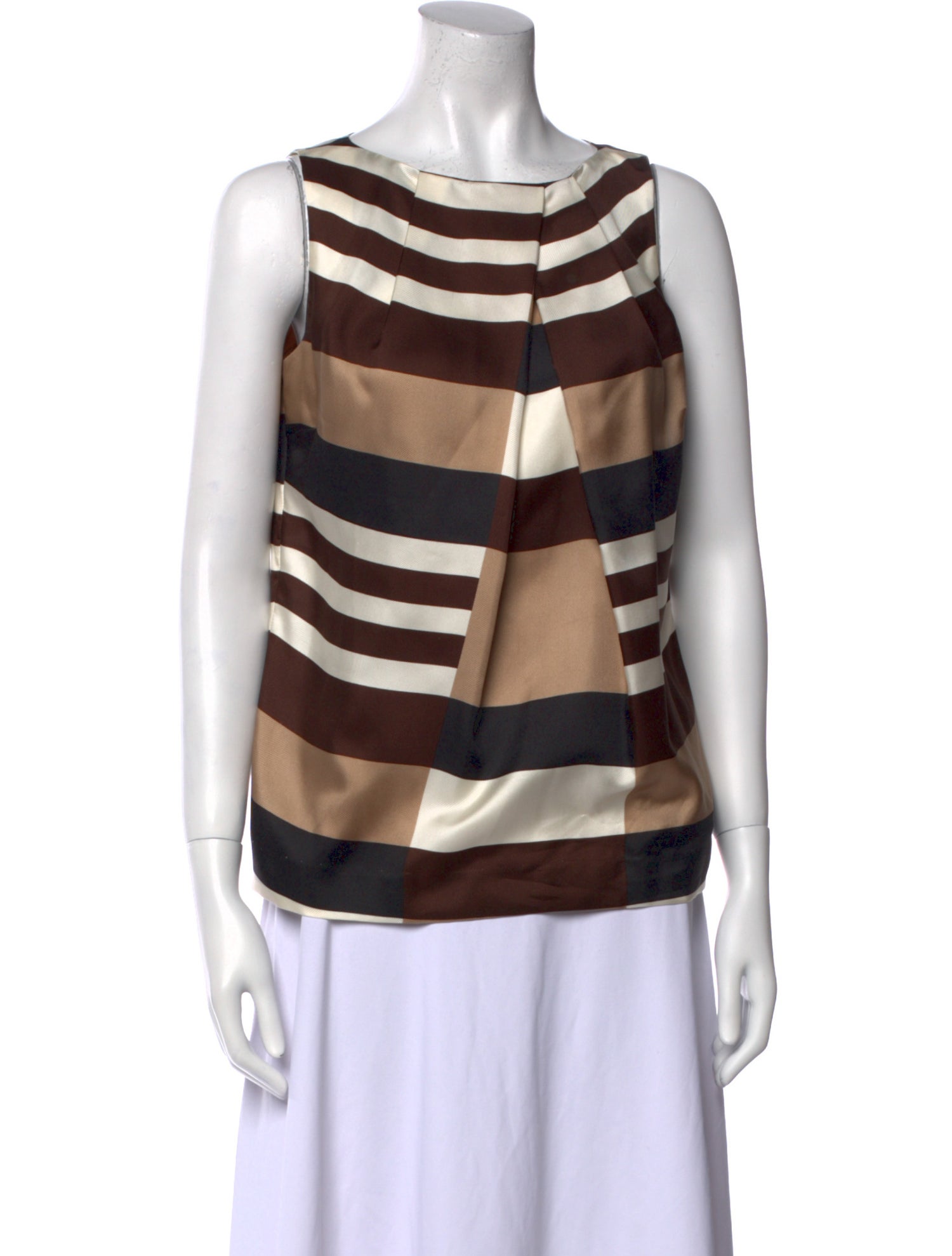 Tory Burch Silk Striped Top