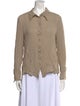 Tory Burch Long Sleeve Button-Up Top