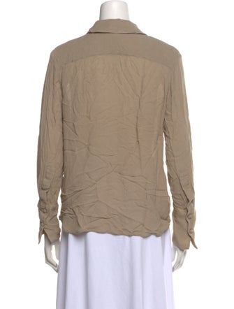 Tory Burch Long Sleeve Button-Up Top