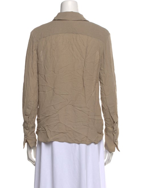 Tory Burch Long Sleeve Button-Up Top