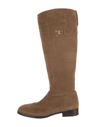 Tory Burch Suede Riding Boots