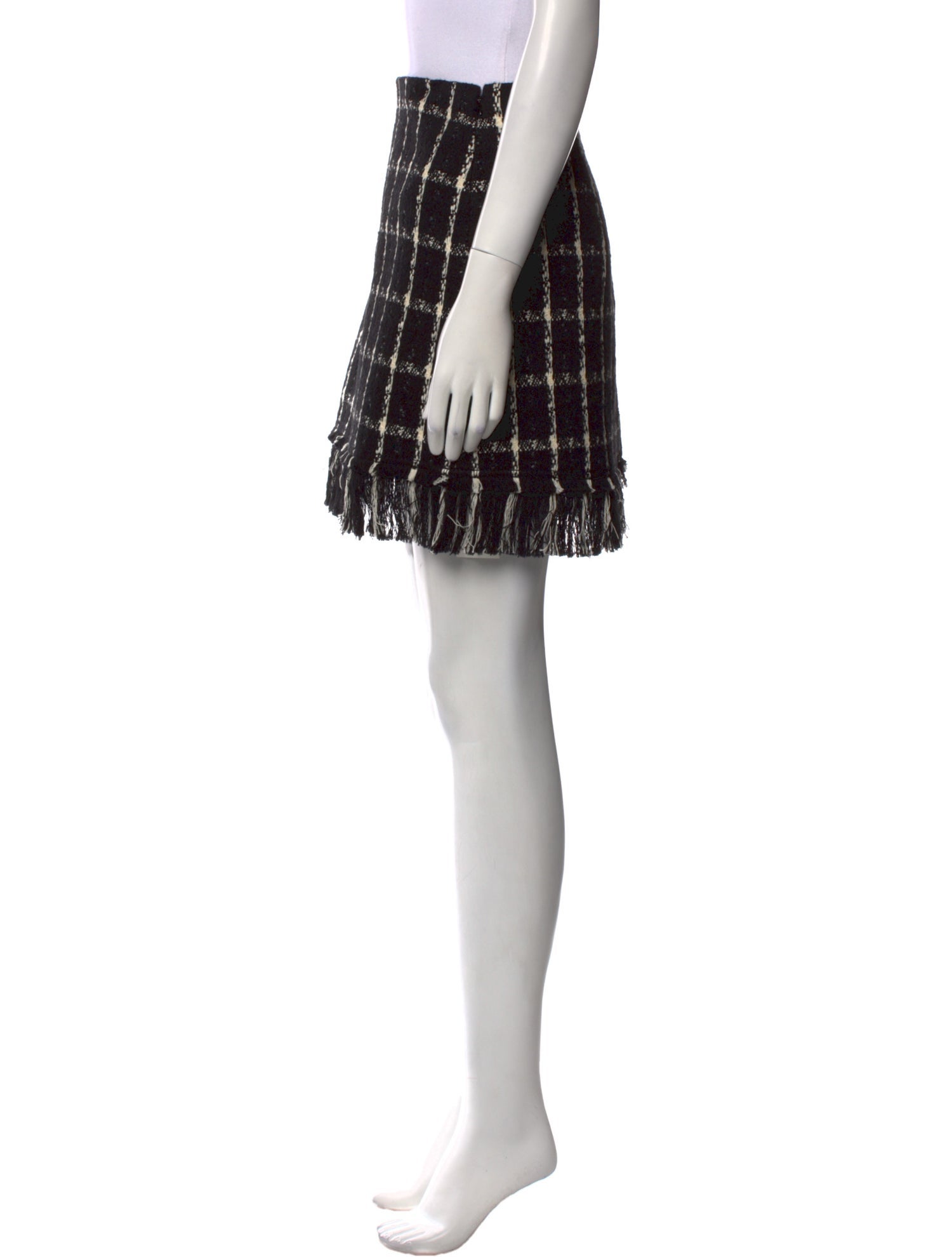 Tory Burch Plaid Print Mini Skirt