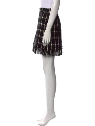 Tory Burch Plaid Print Mini Skirt