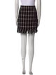 Tory Burch Plaid Print Mini Skirt