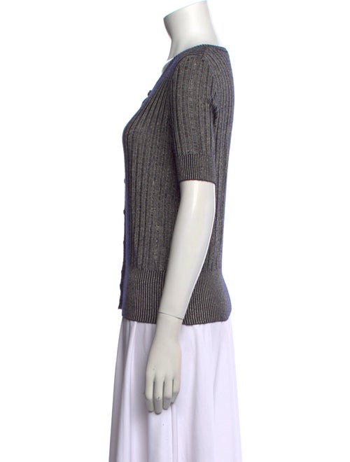 Tory Burch Striped Scoop Neck T-Shirt