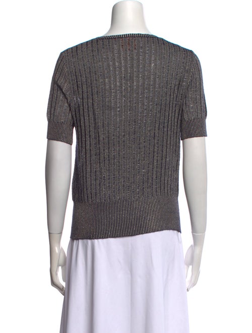 Tory Burch Striped Scoop Neck T-Shirt