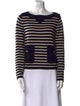 Tory Burch Merino Wool Striped Sweater