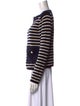 Tory Burch Merino Wool Striped Sweater