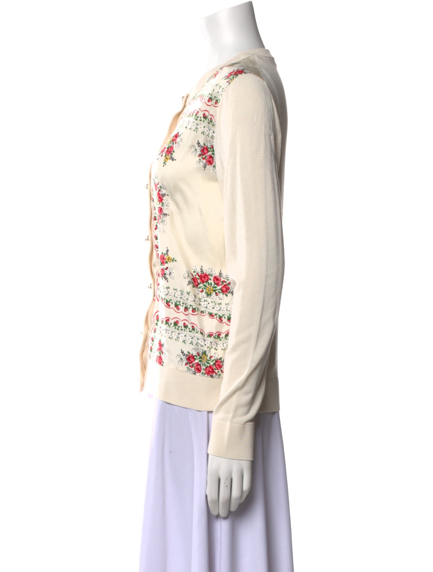 Tory Burch Printed Crew Neck Sweater w/ Tags