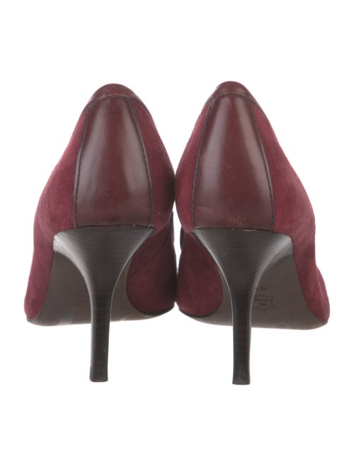Tory Burch Suede Leather Trim Embellishment Pumps