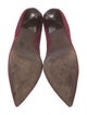 Tory Burch Suede Leather Trim Embellishment Pumps