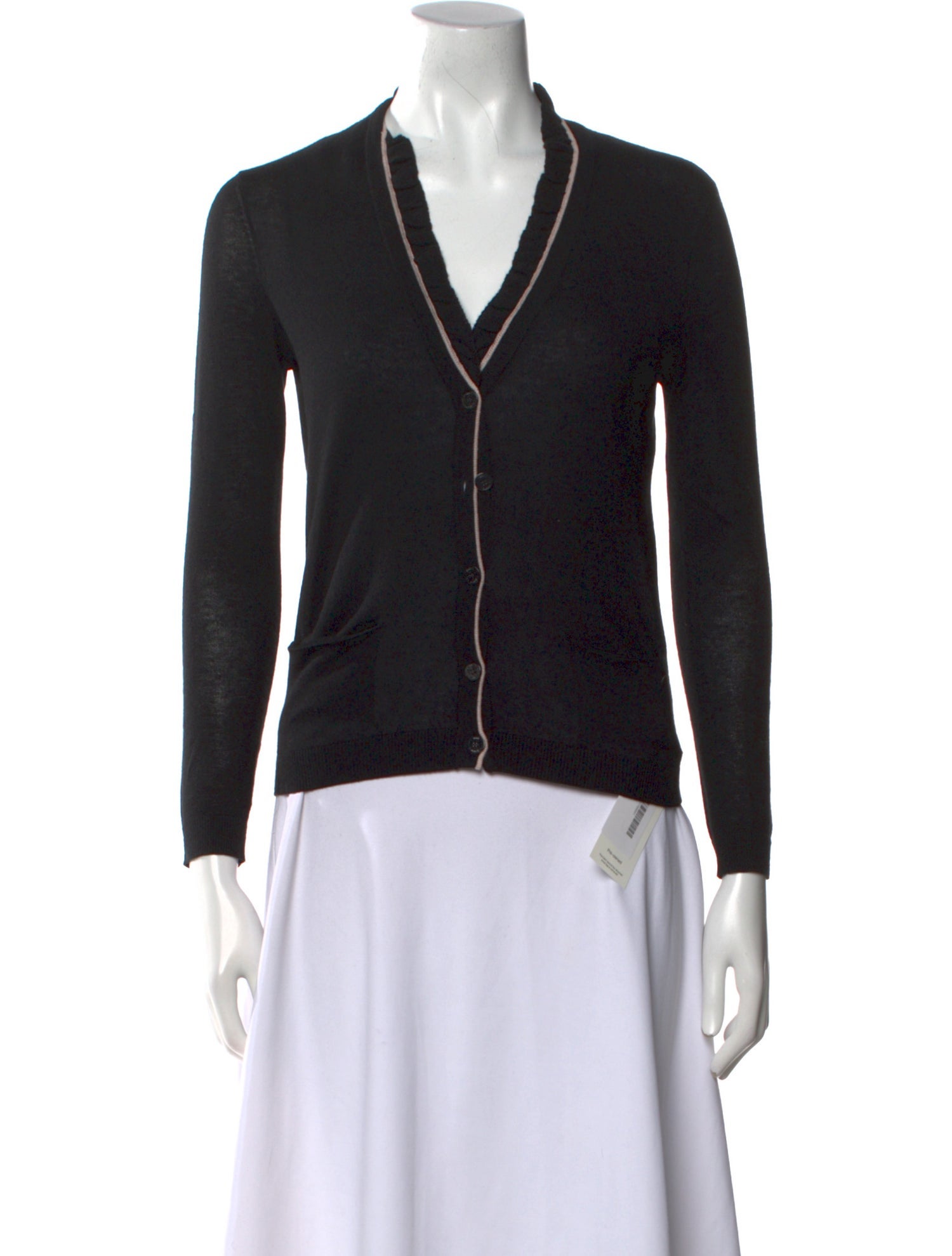 Tory Burch Silk V-Neck Sweater