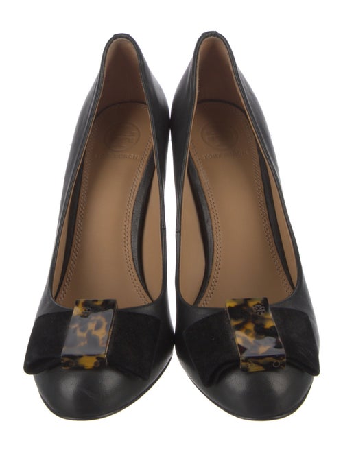 Tory Burch Leather Bow Accents Pumps