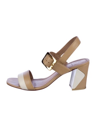 Tory Burch Leather Slingback Sandals