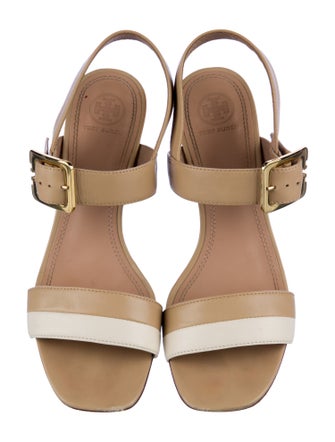 Tory Burch Leather Slingback Sandals