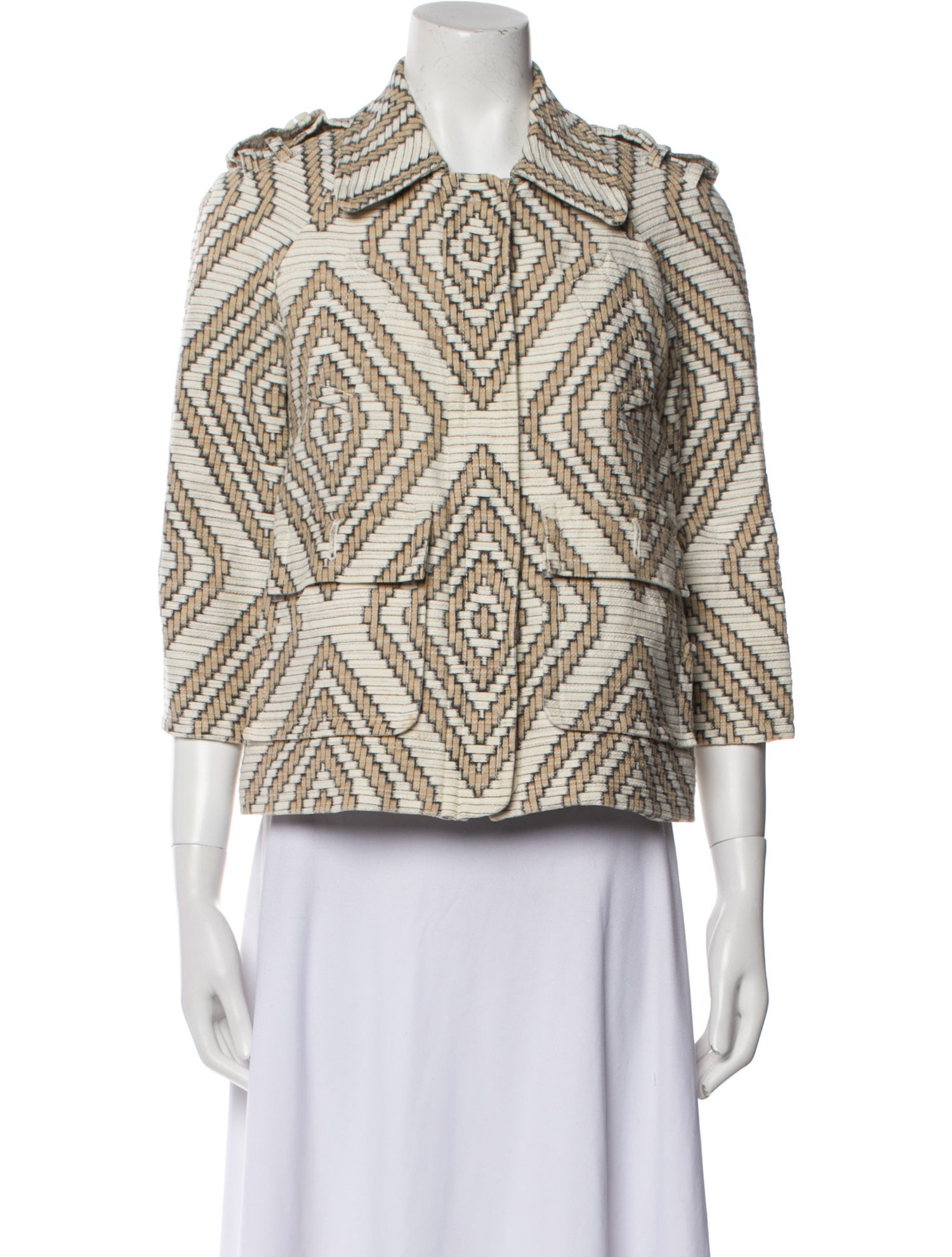 Tory Burch Tweed Pattern Evening Jacket