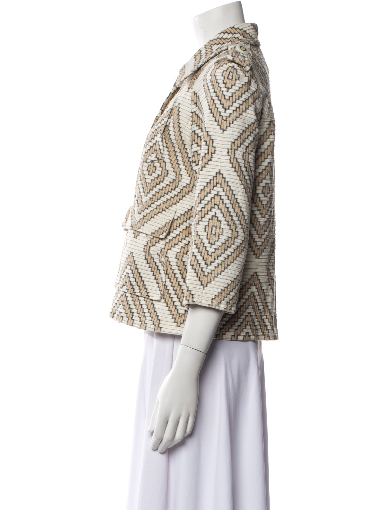 Tory Burch Tweed Pattern Evening Jacket