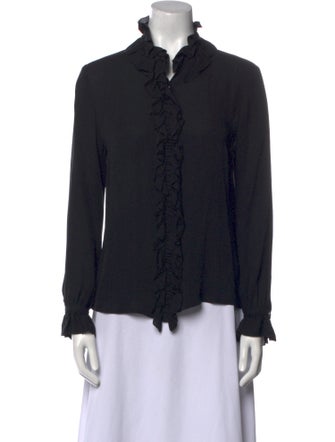 Tory Burch Silk Mock Neck Sweater