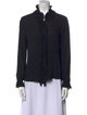 Tory Burch Silk Mock Neck Sweater