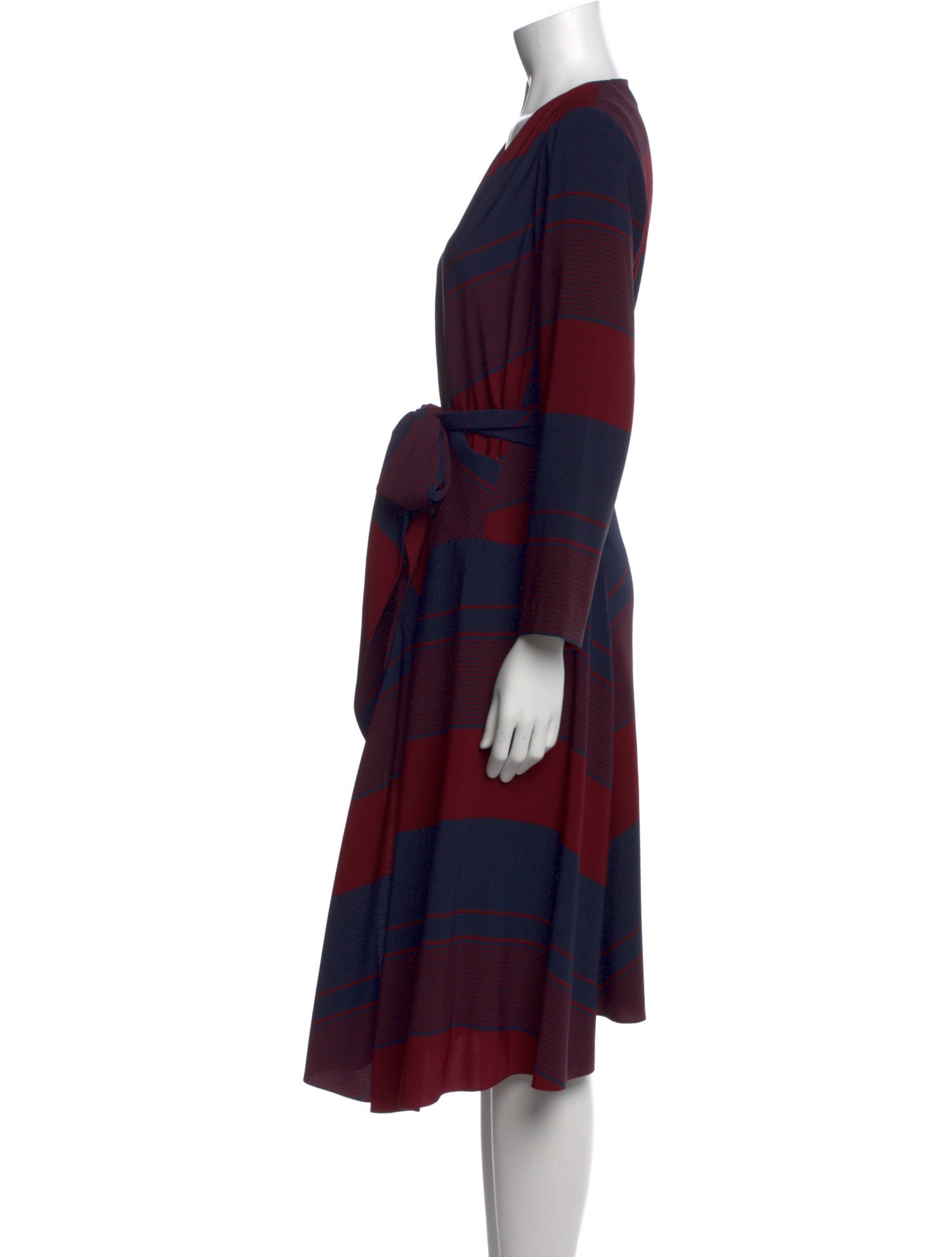 Tory Burch Plaid Print Midi Length Dress