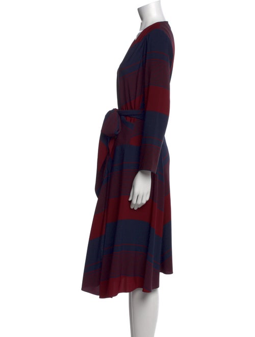 Tory Burch Plaid Print Midi Length Dress