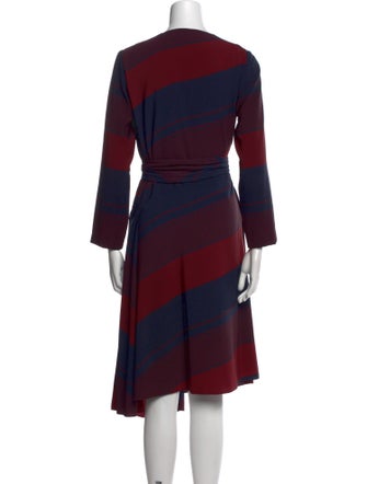 Tory Burch Plaid Print Midi Length Dress