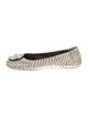 Tory Burch Leather Animal Print Ballet Flats