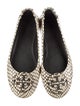 Tory Burch Leather Animal Print Ballet Flats