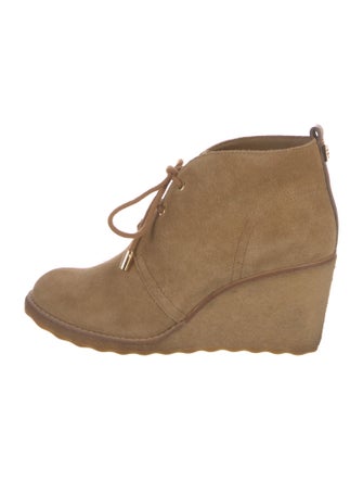 Tory Burch Suede Lace-Up Boots