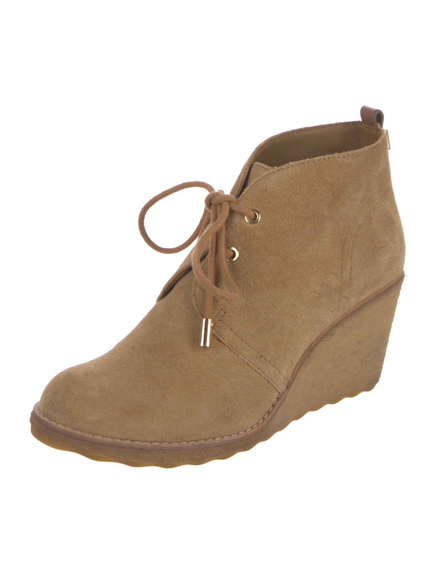 Tory Burch Suede Lace-Up Boots