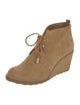 Tory Burch Suede Lace-Up Boots