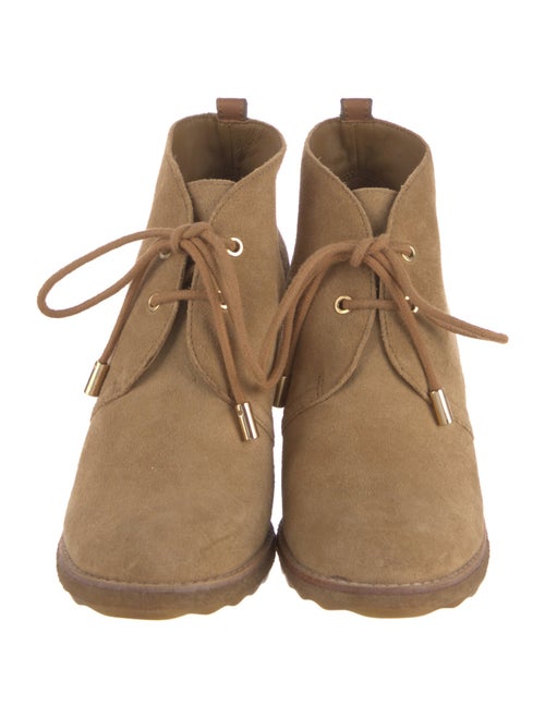 Tory Burch Suede Lace-Up Boots