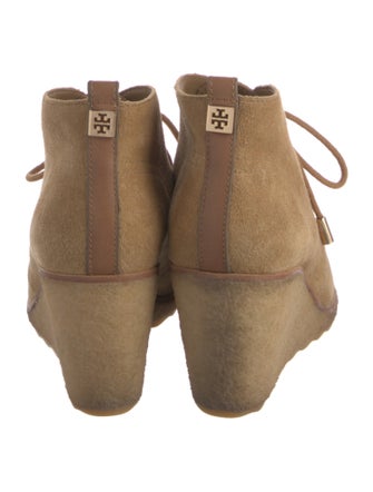 Tory Burch Suede Lace-Up Boots