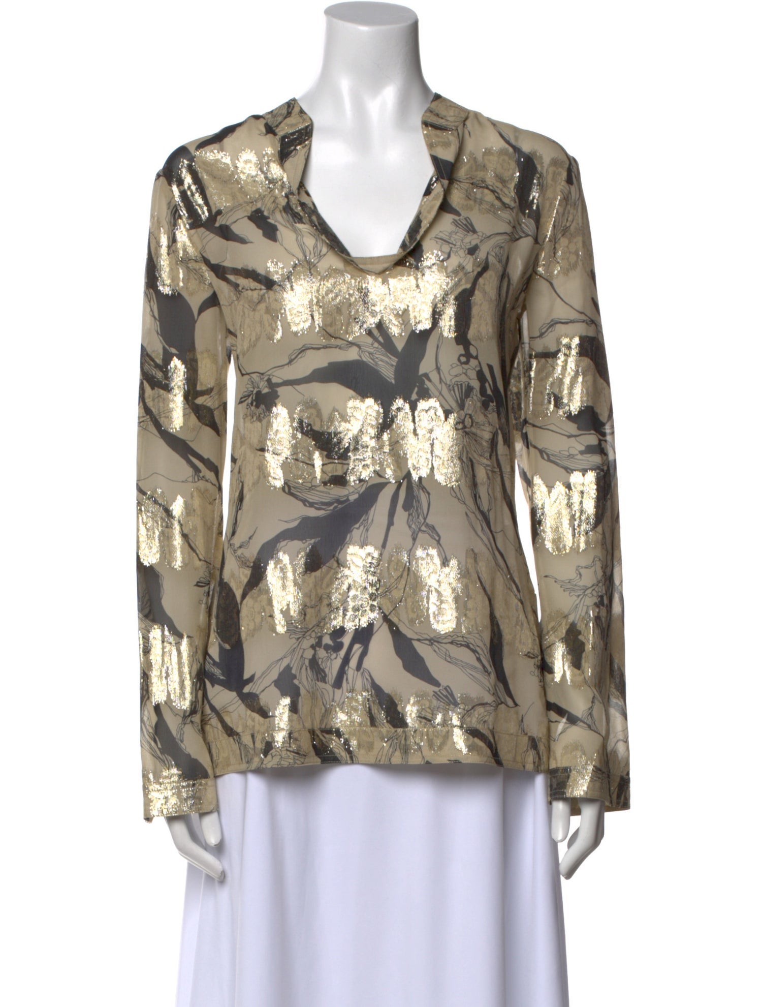 Tory Burch Silk Printed Blouse w/ Tags