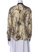 Tory Burch Silk Printed Button-Up Top