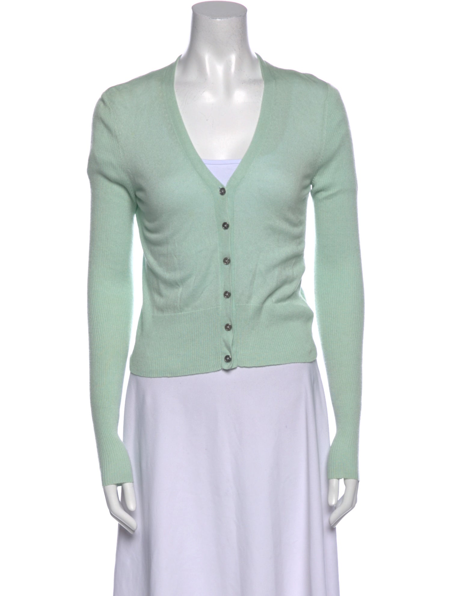 Tory Burch Silk V-Neck Sweater