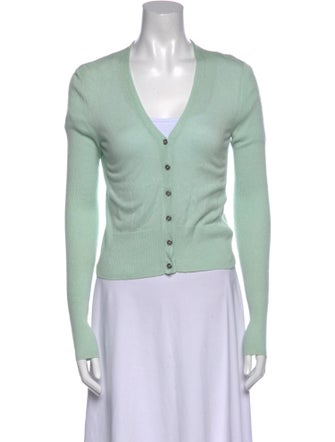 Tory Burch Silk V-Neck Sweater