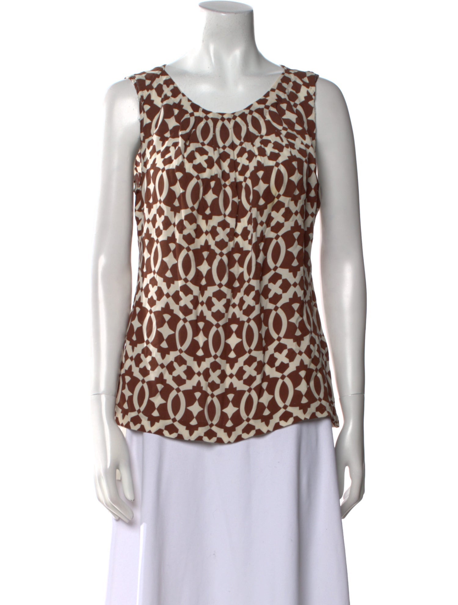 Tory Burch Silk Animal Print Top
