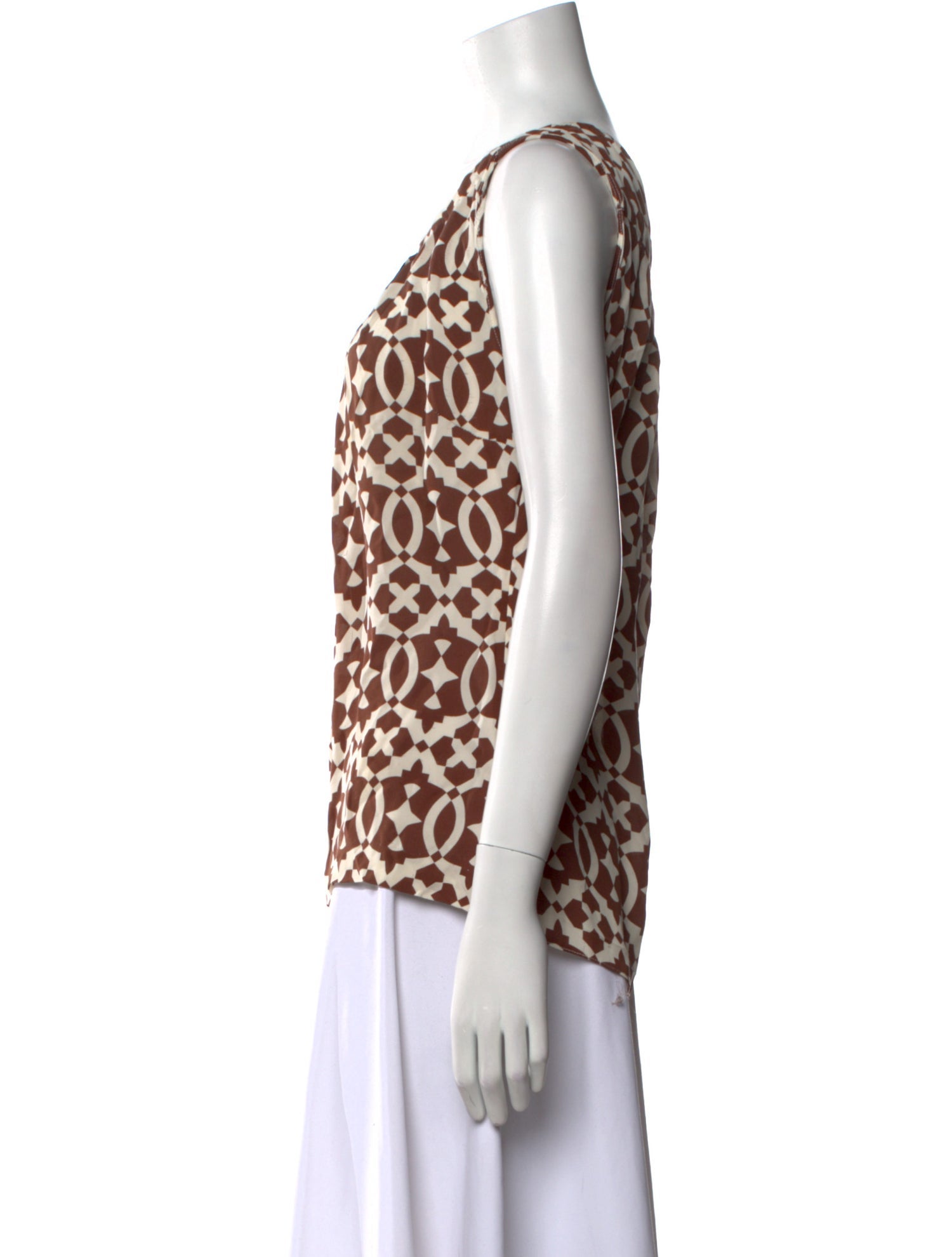 Tory Burch Silk Animal Print Top