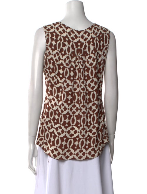 Tory Burch Silk Animal Print Top