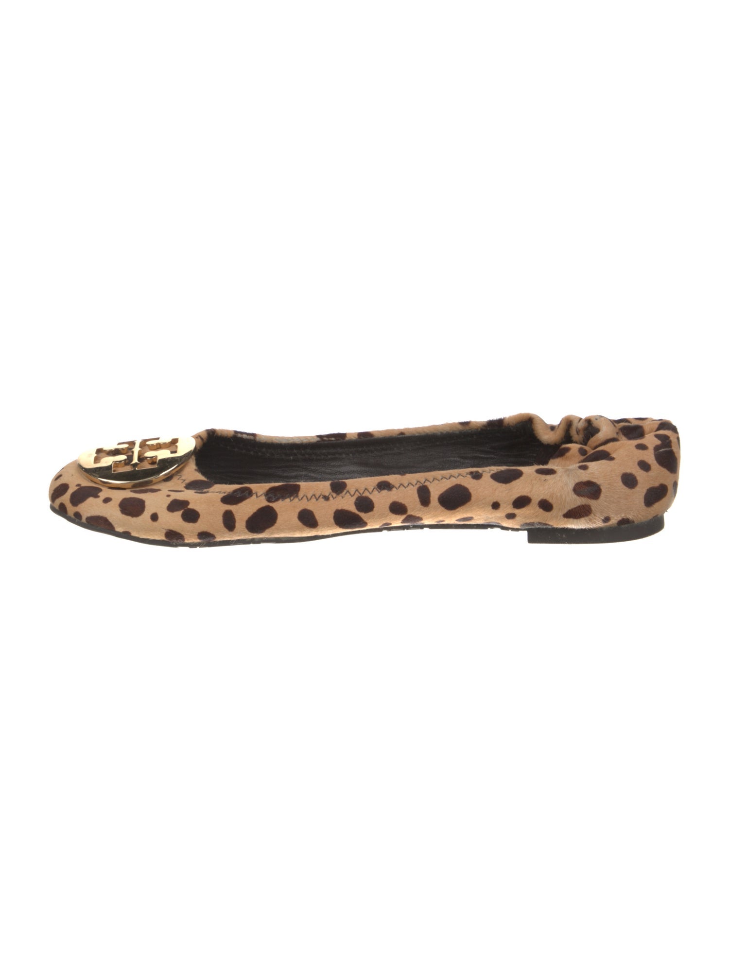 Tory Burch Ponyhair Animal Print Ballet Flats