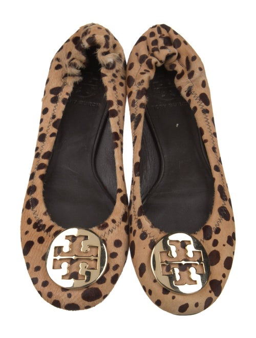 Tory Burch Ponyhair Animal Print Ballet Flats