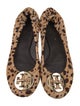 Tory Burch Ponyhair Animal Print Ballet Flats