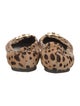 Tory Burch Ponyhair Animal Print Ballet Flats