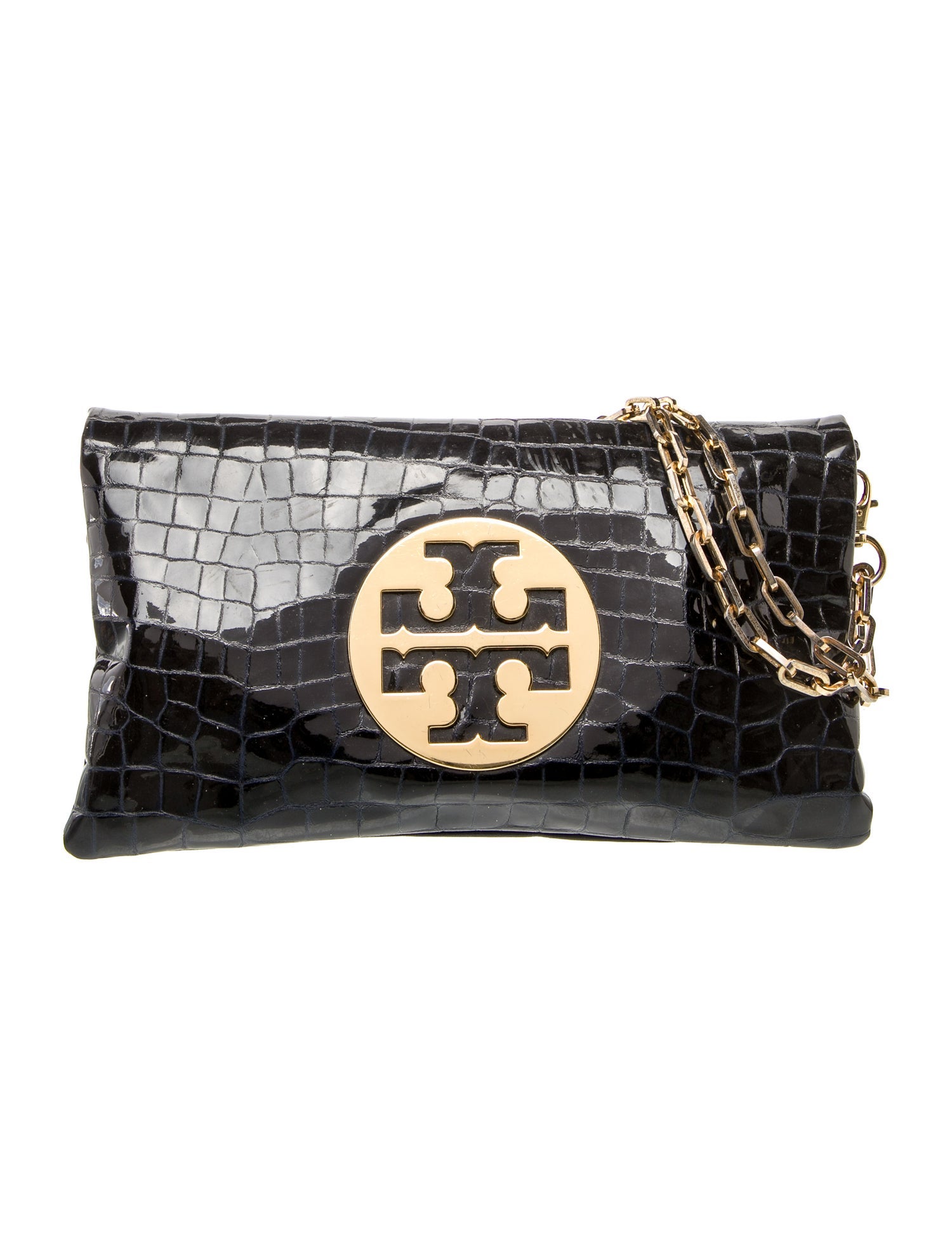 Tory Burch Patent Leather Clutch Vintage