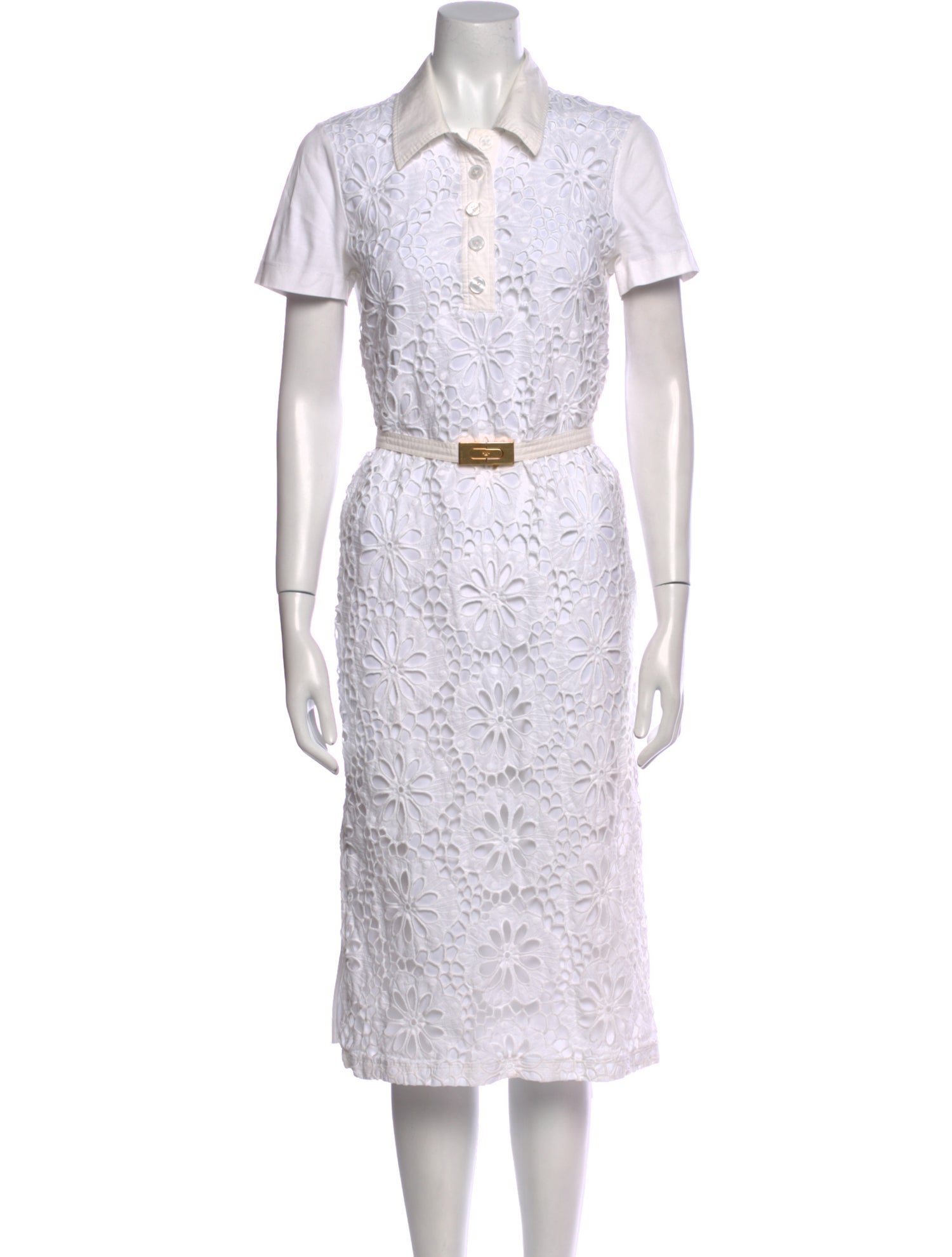 Tory Burch Lace Pattern Knee-Length Dress