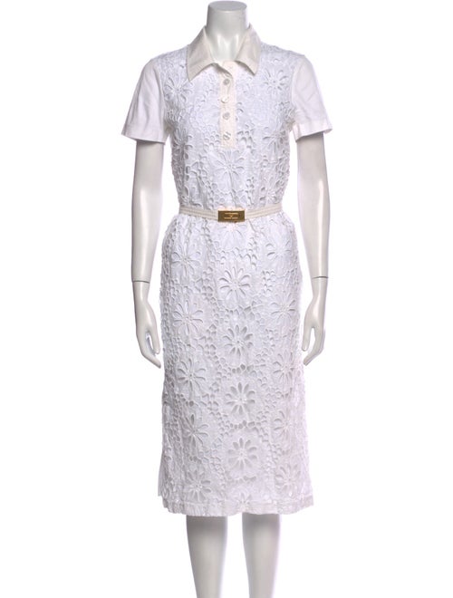 Tory Burch Lace Pattern Knee-Length Dress